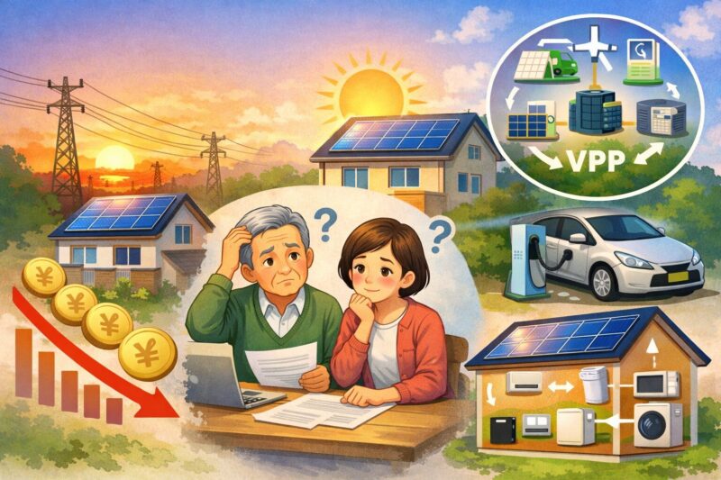 太陽光発電の売電終了（卒FIT）間近！蓄電池なしで損をしないための3つの選択肢